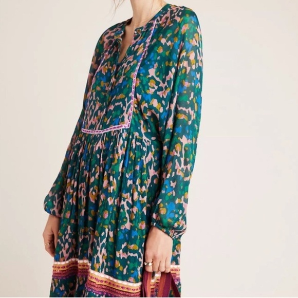 Bl-nk Coterie Embroidered Long SleeveTunic Dress M - Picture 7 of 16